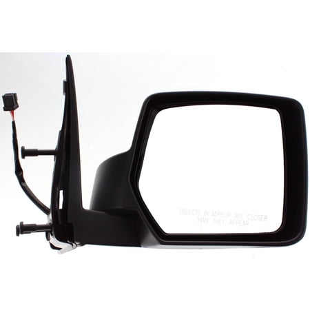 Mirror Compatible With 2008-2012 Jeep Liberty Right Passenger Side Textured Black Kool-Vue