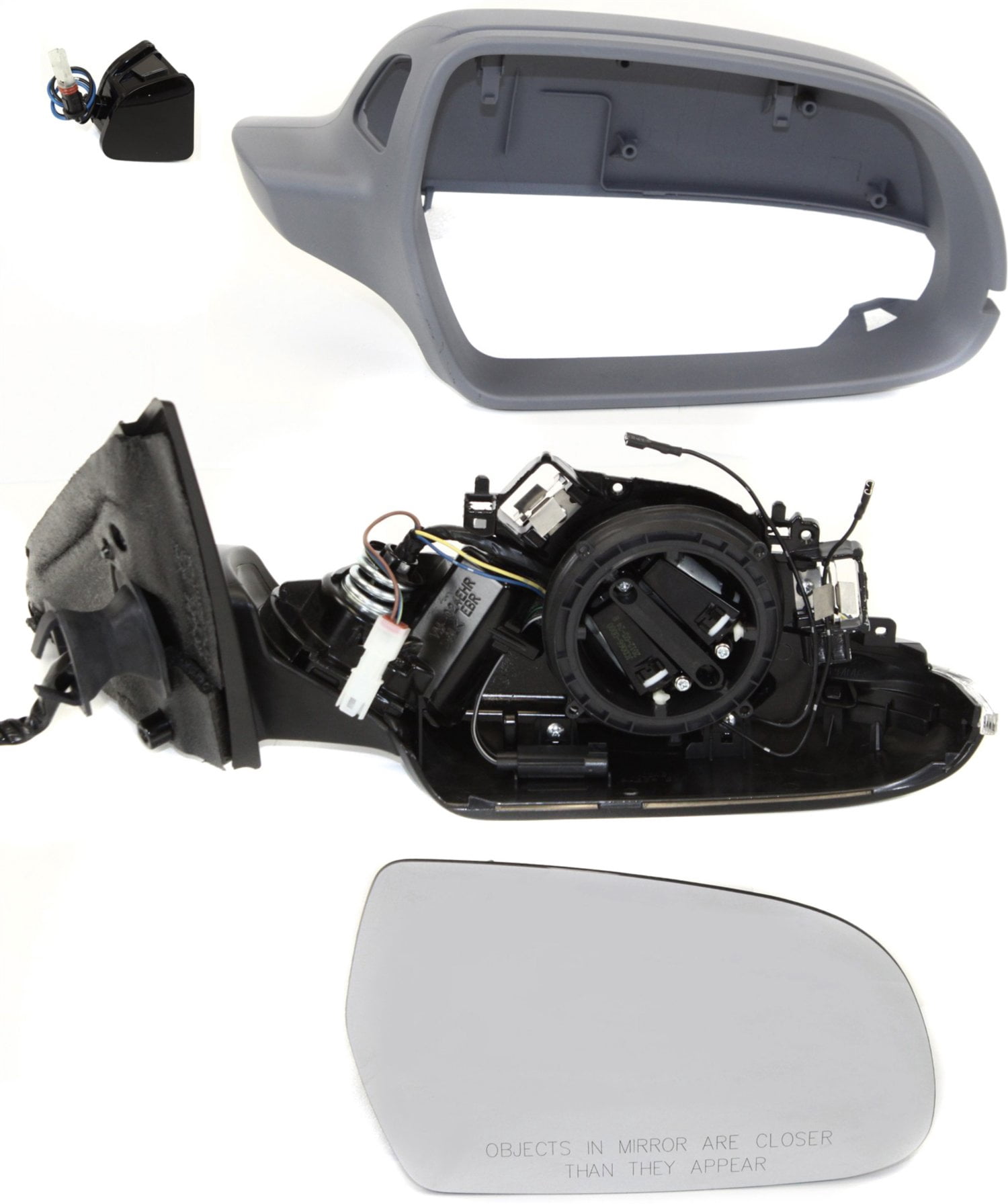 Mirror Compatible With 2010-2011 Audi A4 S4 Right Passenger Side Heated Paintable Kool-Vue