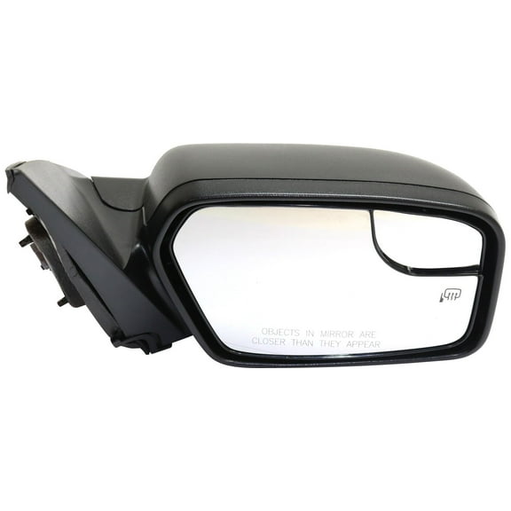 Mirror Compatible With 2011-2012 Ford Fusion Right Passenger Side Heated w/ Blind Spot Corner Glass Black Kool-Vue