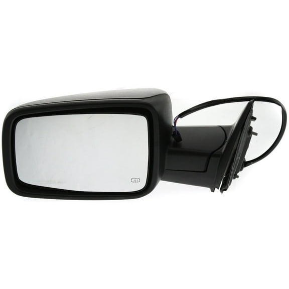 Mirror Compatible With 2011-2012 Ram 1500 2010 Dodge 2500 Left Driver Side Heated Textured Black Kool-Vue