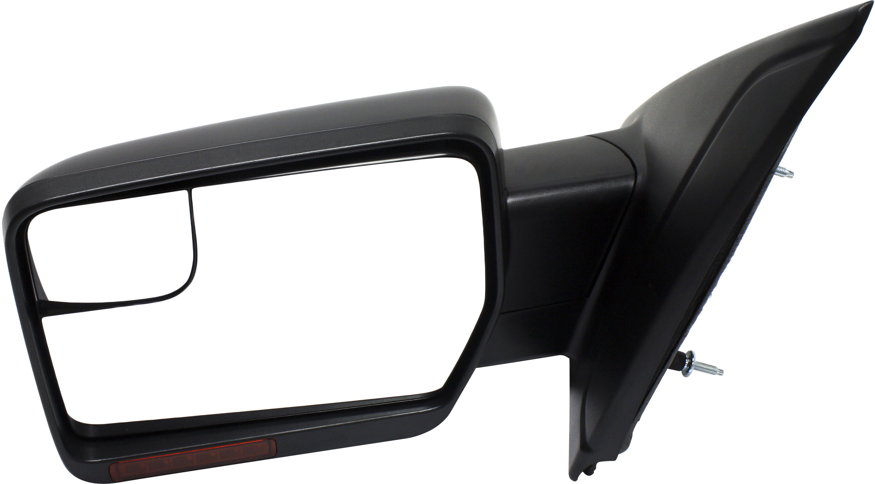 Mirror Compatible With 2011-2014 Ford F-150 Left Driver Side Heated w/ Blind Spot Corner Glass In-housing Signal Light Paintable Kool-Vue