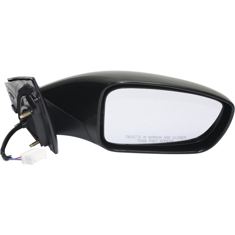 Kool Vue Driver Side Power Mirror For Hyundai Sonata 2011-2014 - Paintable, Manual Fold, Non-Heated