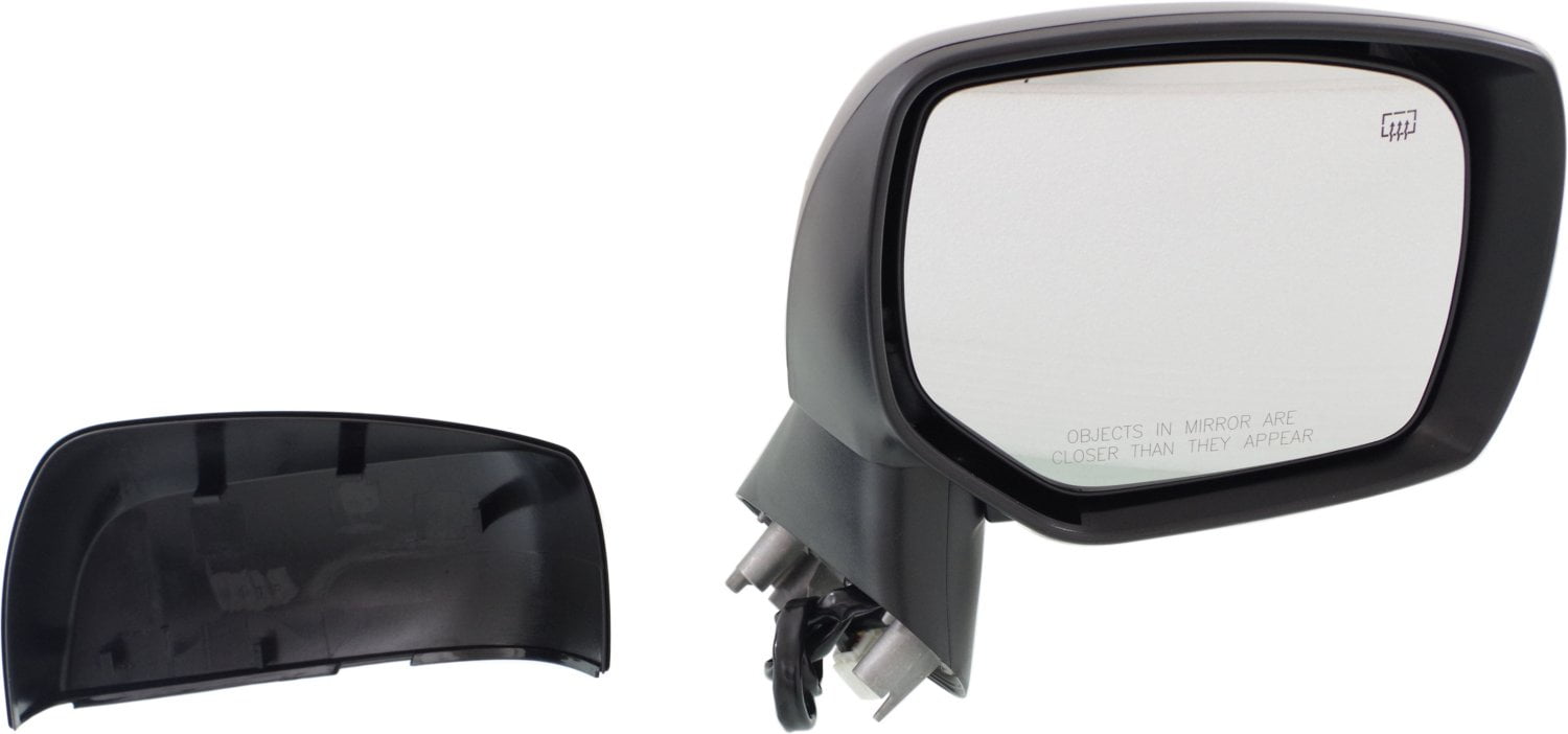 Mirror Compatible With 2012-2014 Subaru Impreza 2013-2014 XV Crosstrek Right Passenger Side Heated 1 Paintable and Textured Black Cap Kool-Vue