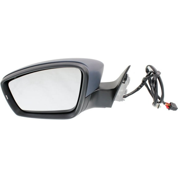 Mirror Compatible With 2012-2015 Volkswagen Passat Left Driver Side Heated In-housing Signal Light Paintable Kool-Vue