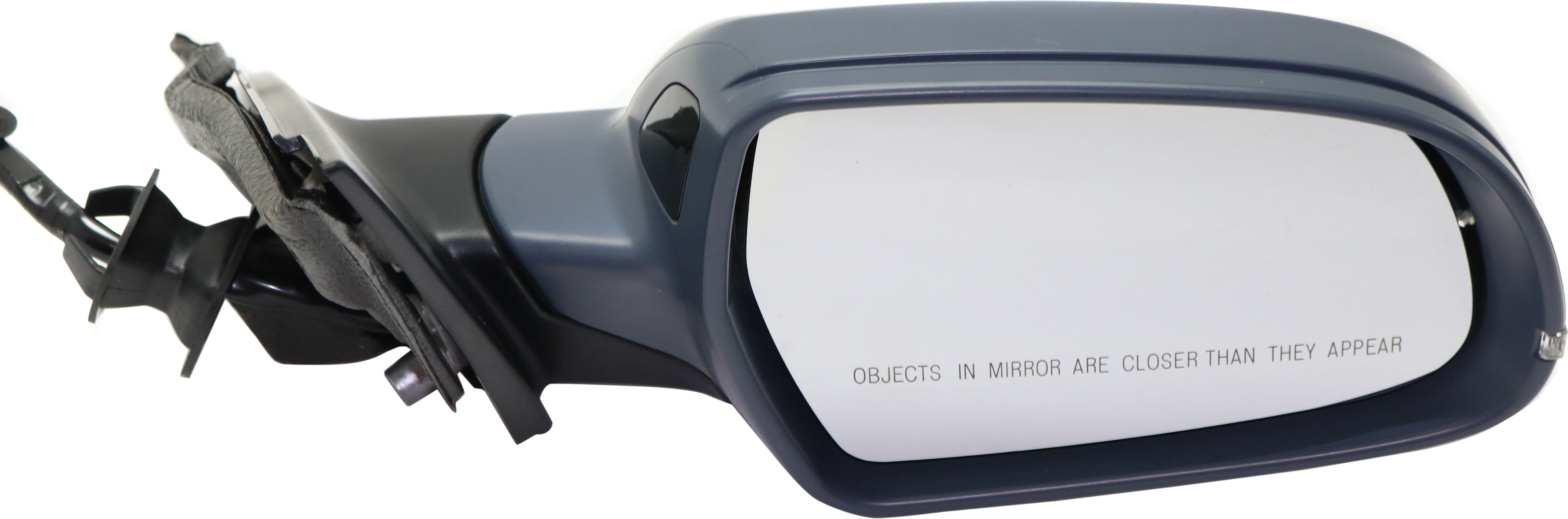 Mirror Compatible With 2012-2016 Audi A4 S4 Right Passenger Side Heated w/ Blind Spot Detection in Glass In-housing Signal Light Paintable Kool-Vue
