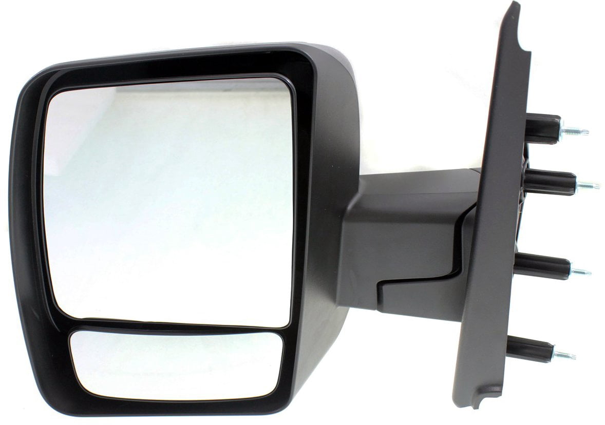 Mirror Compatible With 2012-2018 Nissan NV1500 Left Driver Side w/ Blind Spot Corner Glass Textured Black Kool-Vue