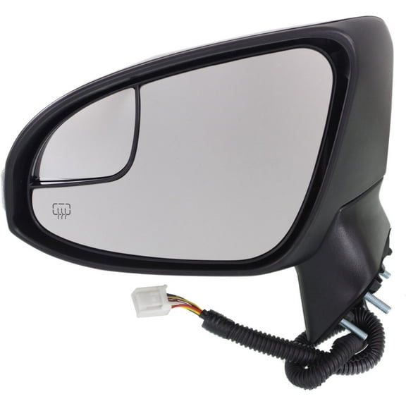 Mirror Compatible With 2013-2014 Toyota Venza Left Driver Side Heated w/ Blind Spot Corner Glass In-housing Signal Light Paintable Kool-Vue