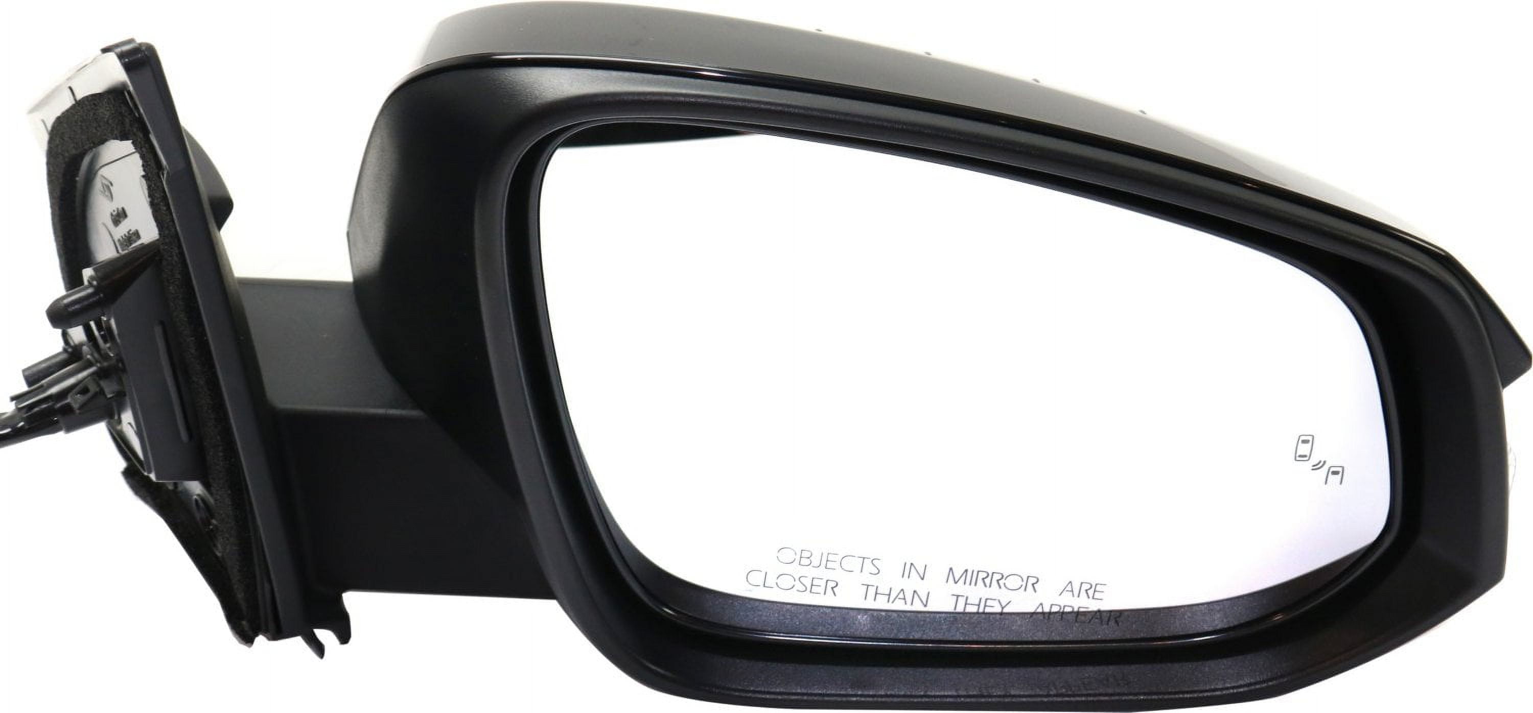 Mirror Compatible With 2013-2015 Toyota Rav4 Right Passenger Side Heated W/ Blind Spot Detection In Glass In-Housing Signal Light Paintable Kool-Vue