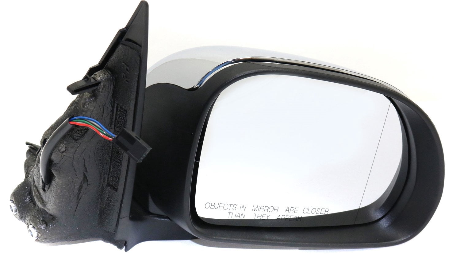 Mirror Compatible With 2014-2017 Fiat 500L Right Passenger Side Heated Chrome Kool-Vue