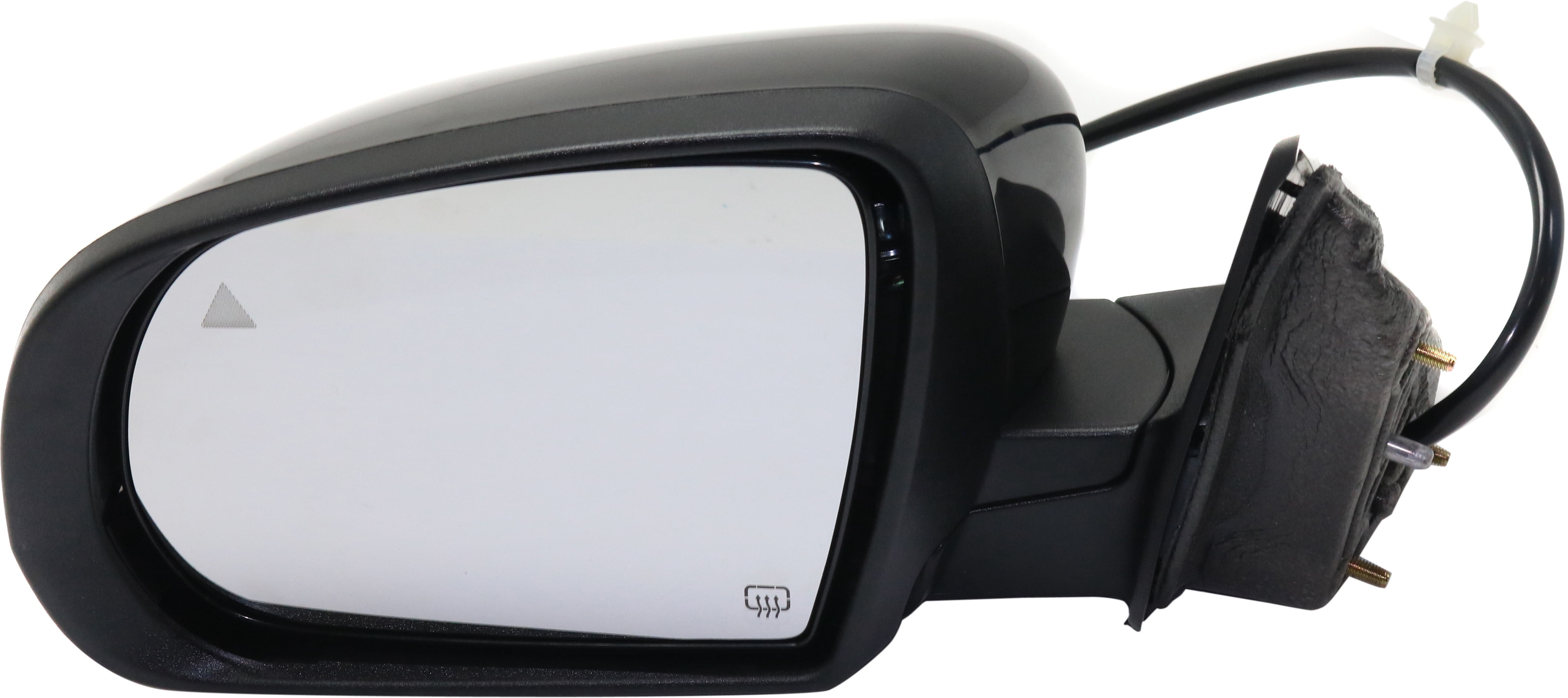 Mirror Compatible With 2014-2018 Jeep Cherokee Left Driver Side Heated w/ Blind Spot Detection in Glass In-housing Signal Light Paintable Kool-Vue