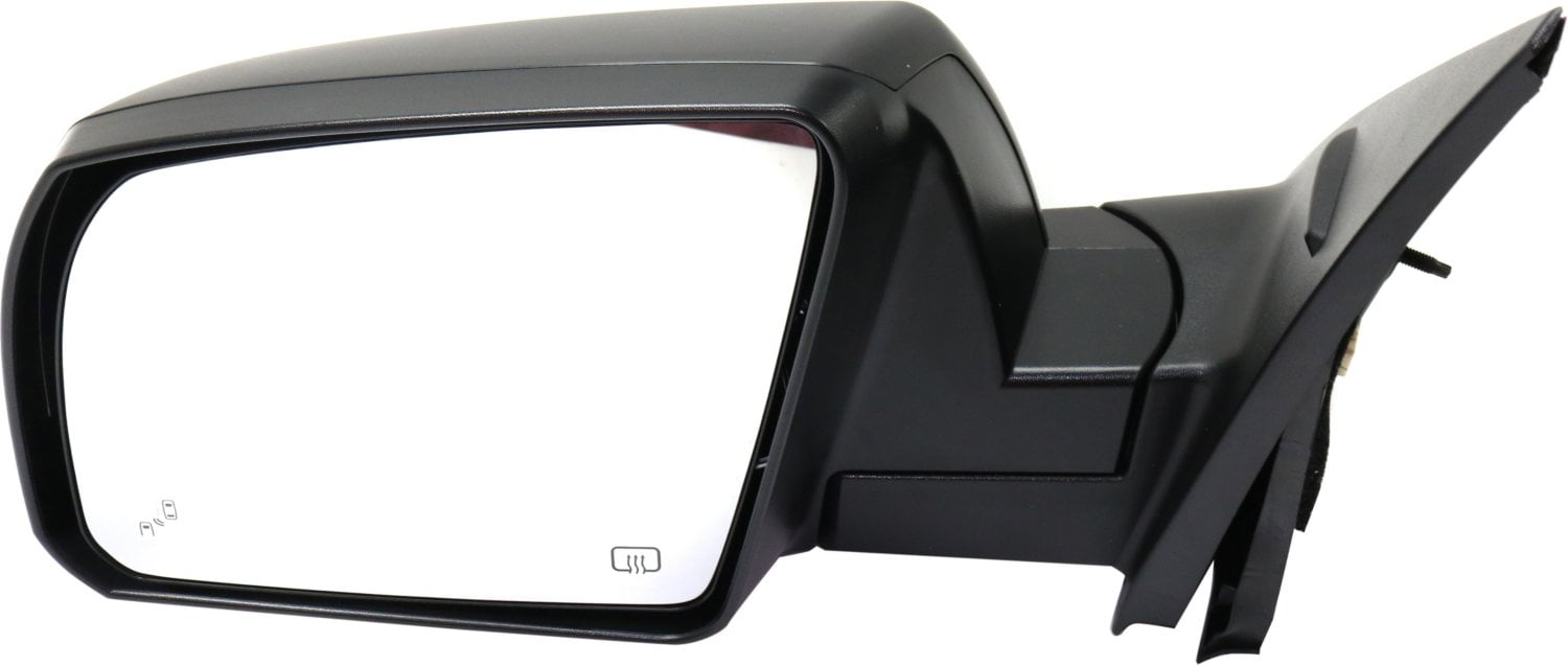 Mirror Compatible With 2014-2018 Toyota Tundra Left Driver Side Heated w/ Blind Spot Detection in Glass Textured Black Kool-Vue
