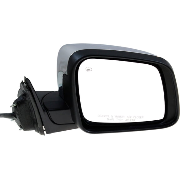 Mirror Compatible With 2014-2019 Jeep Grand Cherokee Right Passenger Side Heated In-housing Signal Light Chrome Kool-Vue