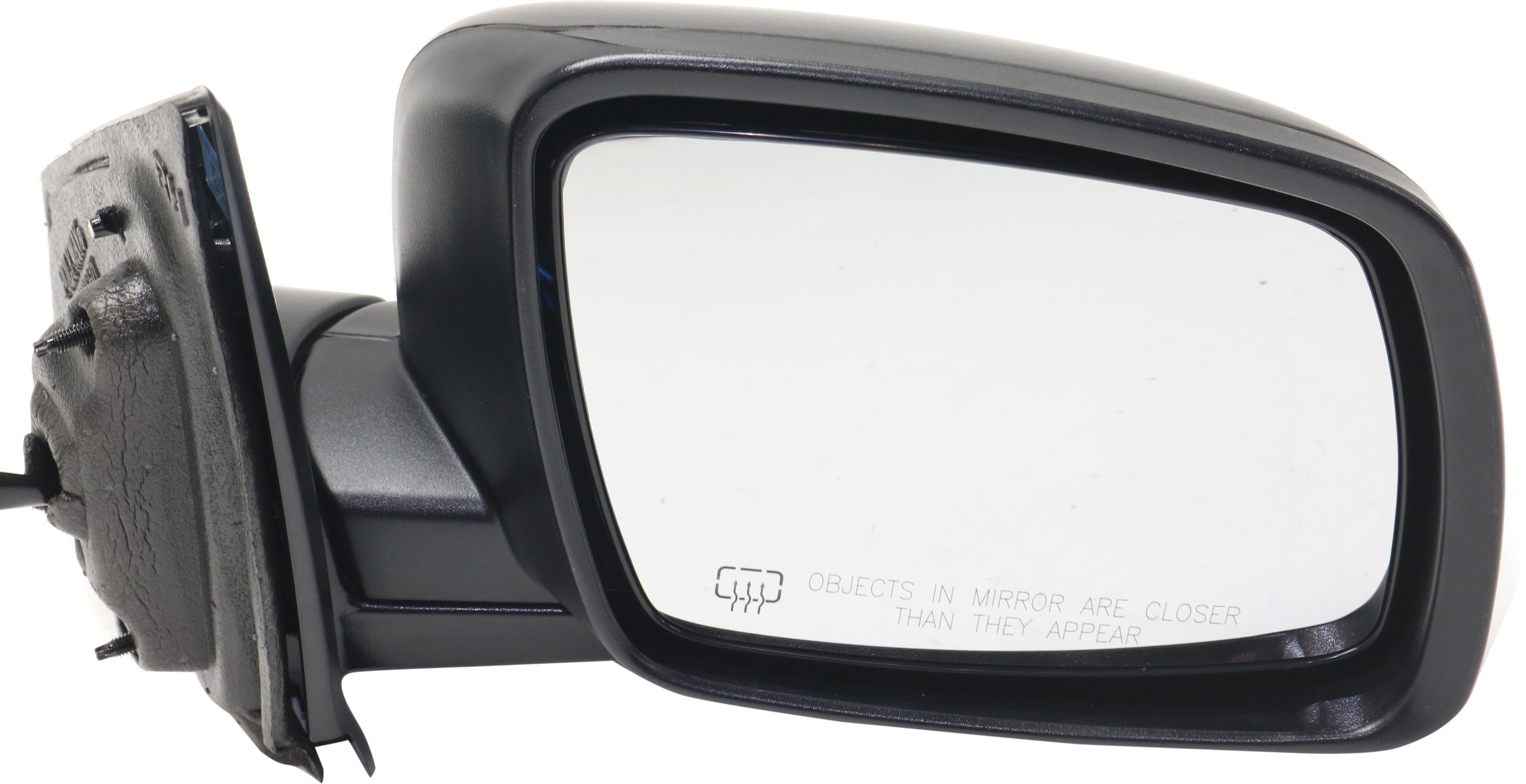Mirror Compatible With 2016-2018 Dodge Journey Right Passenger Side Heated Textured Black Kool-Vue
