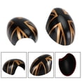 thumbnail image 1 of Mirror Covers For MINI Cooper R55 R56 R57 R58 R59 R60 R61 Power Fold Mirror,Black/Gold Union Jack UK Flag, 1 of 9