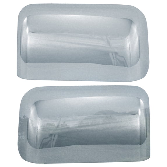 Mirror Covers for 2008-2016 Ford Superduty (Chrome Top Half)