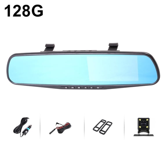 Mirror Dash Cam Backup Camera for Car, 1080P Car Rear View Mirror Video Recroder 170 Wide Angle, Backlight Driving Recorder Display for Cars