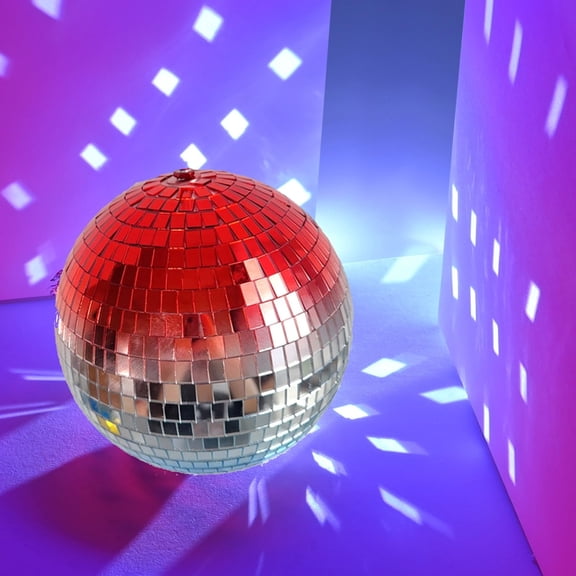 Mirror Disco Ball,7 Inch Disco Balls with Hanging Ring,Cool Reflective Light Mirror Balls for for DJ Club Party, Disco Dancing Party Decoration,Large Hanging Party Disco Ball