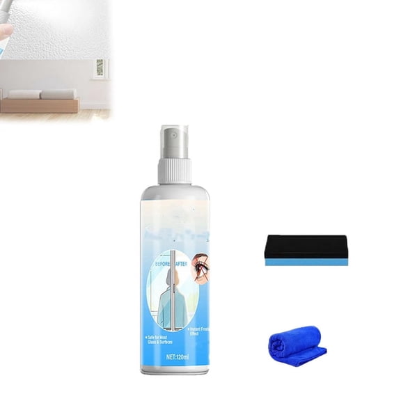 Mirror Effect Spray for Glass, 120ML Decorative Frosted Coating, Easy DIY Surface Treatment for Glass Doors and Cabinets (1pc)