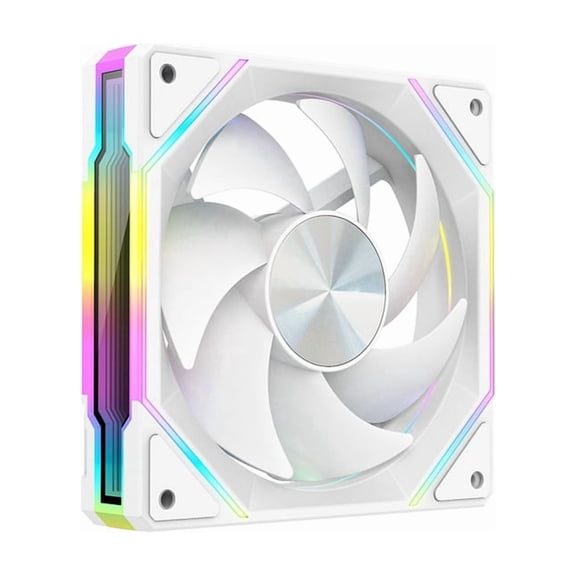 Mirror Fan RGB 120mm High Airflow PC Fans Ultra-Quiet PWM Speed Control Enhanced Airflow Without Controller