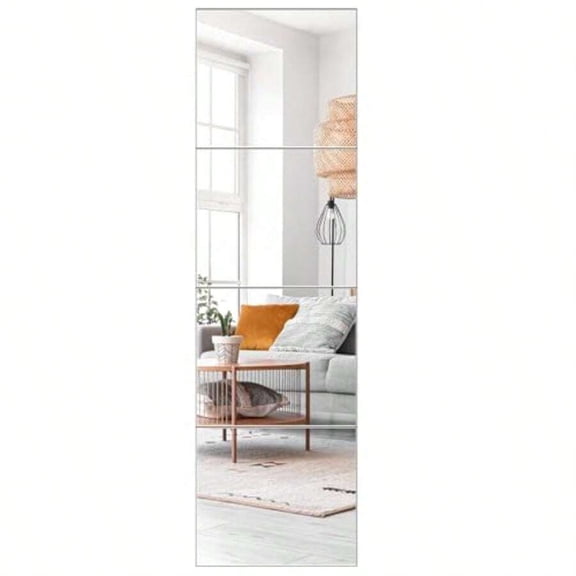 Mirror Full Lengt 4x2 Incx4PCS Mirror Ti Full Body Mirror Acrylic Rproof Mirrors Droom Door Ome Gym