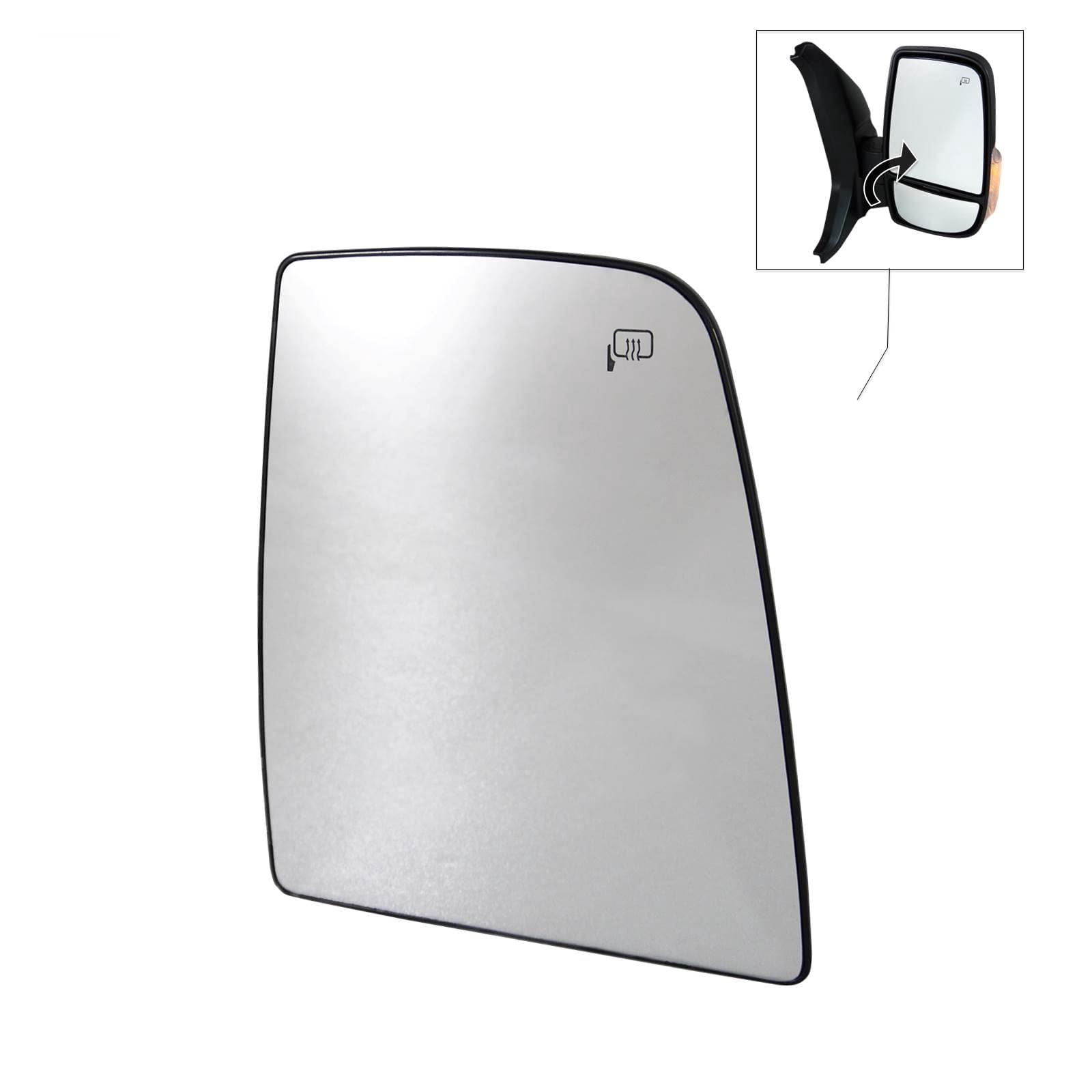 Passenger Side Power Door Mirror For Ford Transit 2015-2022 - Right Side, Manual Fold, Black 8 thumbnail image