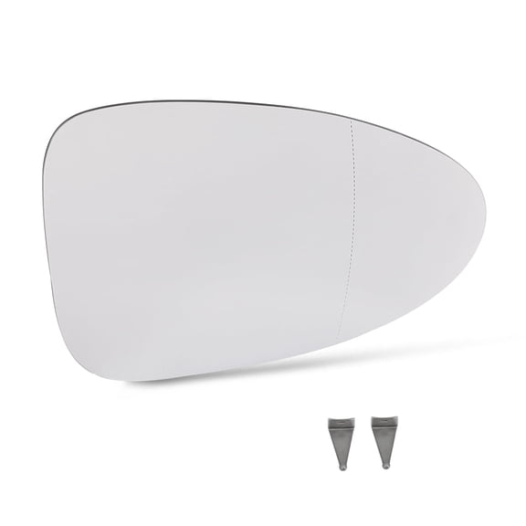 Mirror Glass Passenger Right Side Compatible Fit For Porsche Macan 2015-2021 95B857522J White