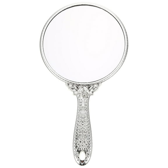 Mirror Hand Handheld Mirror Metal Vintage Vanitydressing Portable Travel Compact Handle Held Retro Purse Makeup Mirrors