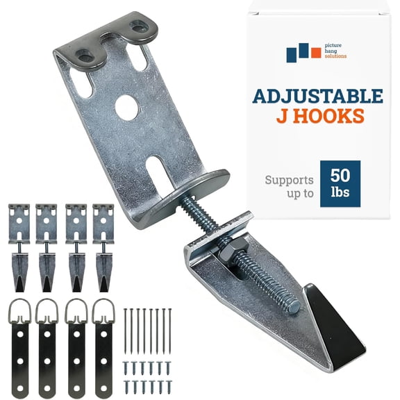 Mirror Hanging Kit with Hangers and Leveling Hardware - 100 lbs - Heavy Duty Mirror Hanging Hardware, Mirror Clips, Mounting Hardware