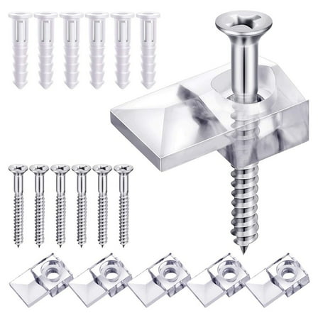 Mirror Holder Clip Glass Retainer Clip 10 Pcs Convenient Easy To Apply