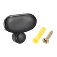 thumbnail image 1 of Mirror Holders Clips, Mirror Mounting Clips for 3-5mm Thick Mirror Glass Dresser Bathroom(37mm Black), 1 of 6