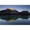 thumbnail image 1 of Mirror Image of A Mountain in Water Mount Lorette Kananaskis Alberta Canada Poster Print, Large - 34 x 22, 1 of 1