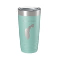 thumbnail image 1 of Mirror Lake Map Tumbler Travel Mug Insulated Laser Engraved Coffee Cup New York 20 oz Teal, 1 of 1