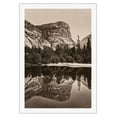 thumbnail image 1 of Mirror Lake - Yosemite Valley California - B&W Photograph by Carleton E. Watkins c.1865 - Fine Art Rolled Canvas Print 27in x 40in, 1 of 4