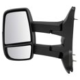 thumbnail image 1 of Mirror Long Arm Manual Textured Black LH Side for Transit High & Medium Roof MRA08684 Fits select: 2015-2019 FORD TRANSIT, 1 of 1