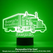 Mirror Magic Store 18 Wheeler Truck Driver Color Changing Personalized LED Light with Remote Control