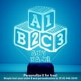 thumbnail image 1 of Mirror Magic Store Baby Blocks Color Changing Personalized LED Light with Remote Control, 1 of 8