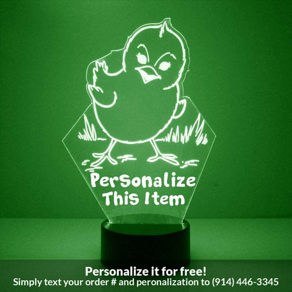 Mirror Magic Store Baby Chick Color Changing Personalized LED Light with Remote Control