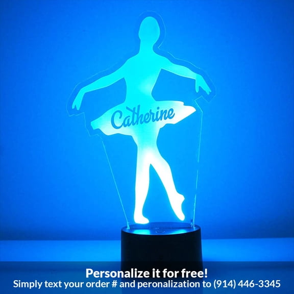 Mirror Magic Store Ballerina Color Changing Personalized LED Light with Remote Control