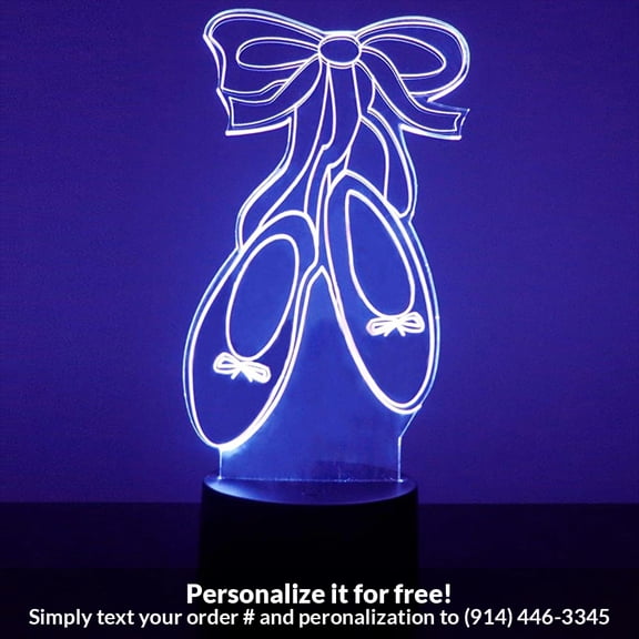 Mirror Magic Store Ballet Shoes Color Changing Personalized LED Light with Remote Control