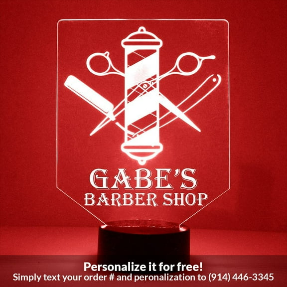 Mirror Magic Store Barber Shop Color Changing Personalized LED Light with Remote Control