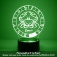 thumbnail image 1 of Mirror Magic Store Cancer Color Changing Personalized LED Light with Remote Control, 1 of 8
