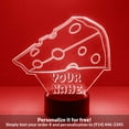thumbnail image 1 of Mirror Magic Store Cheese Wedge Color Changing Personalized LED Light with Remote Control, 1 of 8