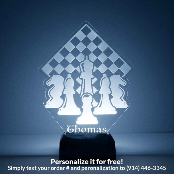 Mirror Magic Store Chess Board Color Changing Personalized LED Light with Remote Control