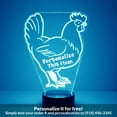 thumbnail image 1 of Mirror Magic Store Chicken Color Changing Personalized LED Light with Remote Control, 1 of 8