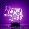 thumbnail image 1 of Mirror Magic Store Cow Color Changing Personalized LED Light with Remote Control, 1 of 8