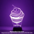 thumbnail image 1 of Mirror Magic Store Cupcake Color Changing Personalized LED Light with Remote Control, 1 of 8