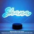 thumbnail image 1 of Mirror Magic Store Custom Name - Blue Sign Font Color Changing Personalized LED Light with Remote Control, 1 of 8
