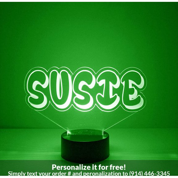 Mirror Magic Store Custom Name - Bubble Soap Color Changing Personalized LED Light with Remote Control