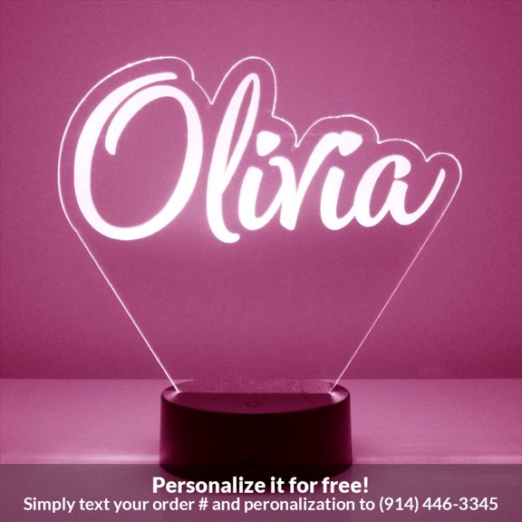 Mirror Magic Store Custom Name - Style 21 Color Changing Personalized LED Light with Remote Control