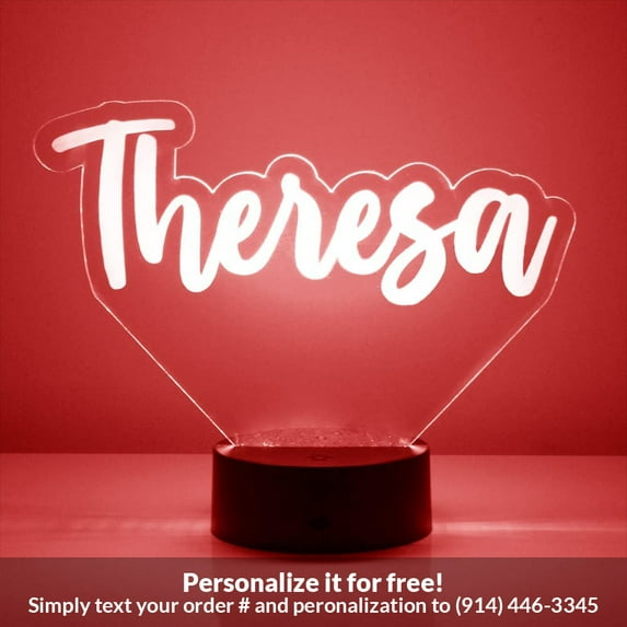 Mirror Magic Store Custom Name - Style 37 Color Changing Personalized LED Light with Remote Control